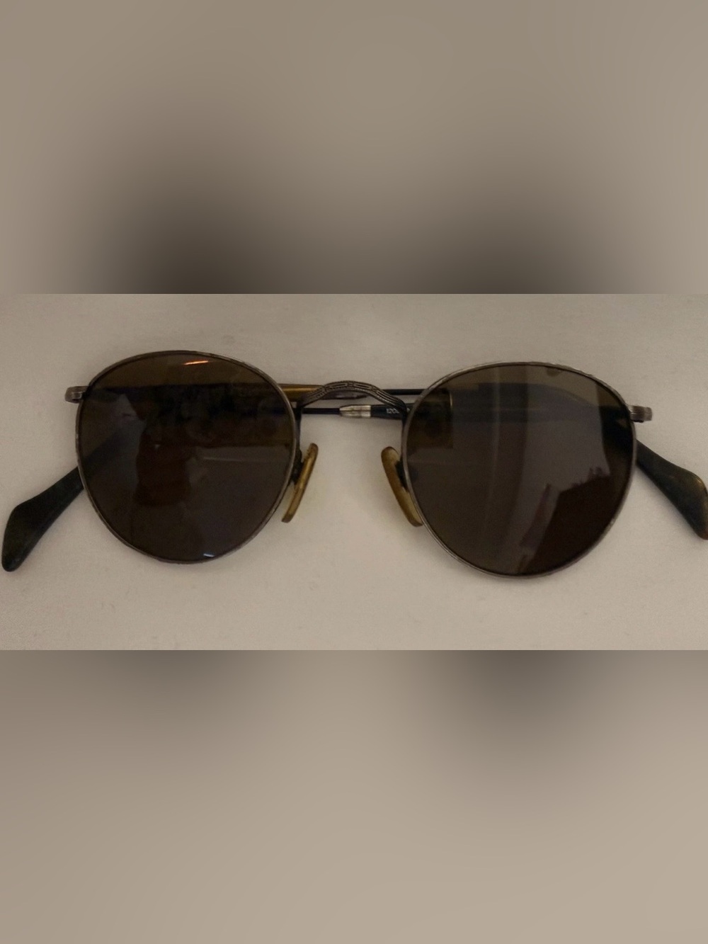 Vintage! 90s Dakota Smith Small Round Antique Bronze Sunglasses